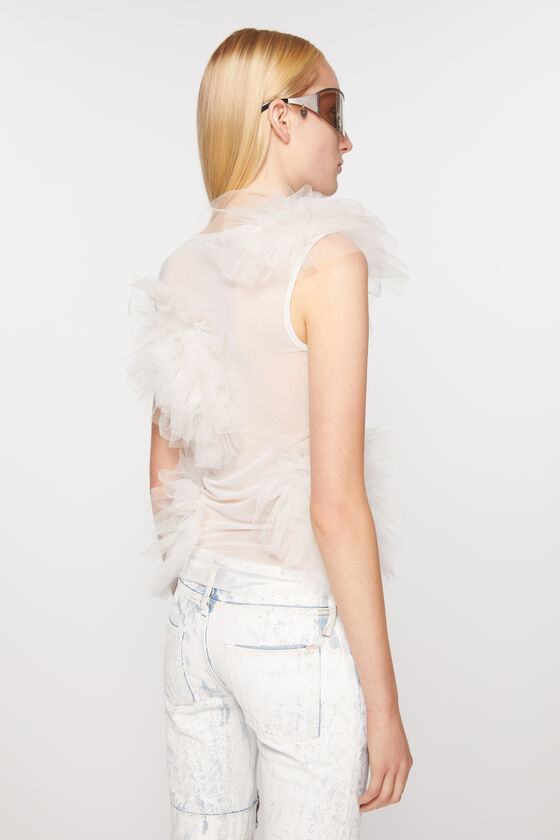 (image for) Otherworldly Mesh ruffle tank top